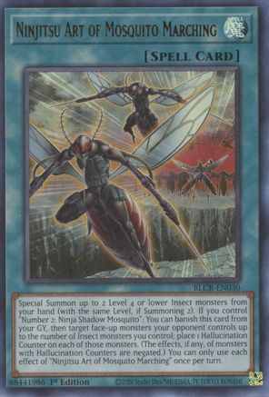 Ninjitsu Art of Mosquito Marching - BLCR-EN030 - Ultra Rare - 1st Edition available at 401 Games Canada