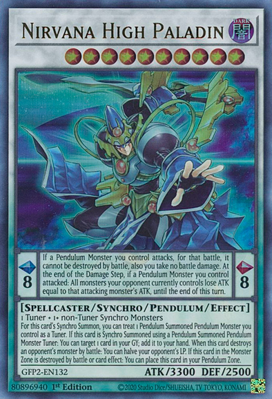 Nirvana High Paladin - GFP2-EN132 - Ultra Rare - 1st Edition available at 401 Games Canada