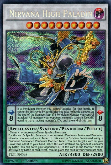 Nirvana High Paladin - TDIL-EN046 - Secret Rare - 1st Edition available at 401 Games Canada