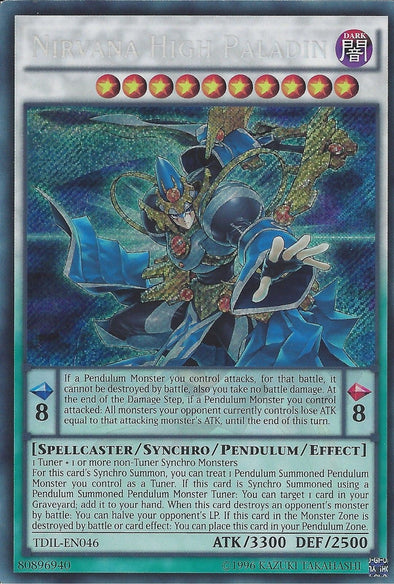 Nirvana High Paladin - TDIL-EN046 - Secret Rare - Unlimited available at 401 Games Canada