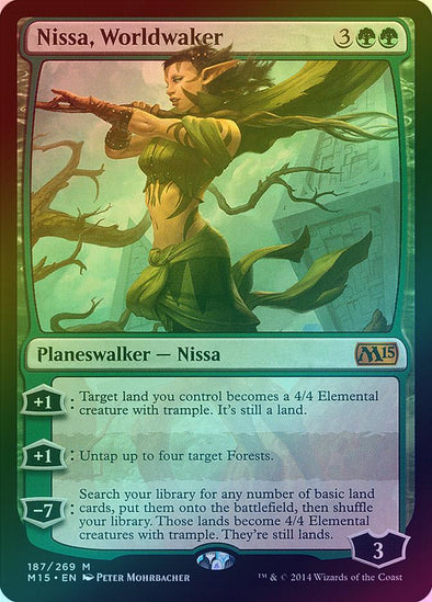 Nissa, Worldwaker (Foil) (M15) available at 401 Games Canada