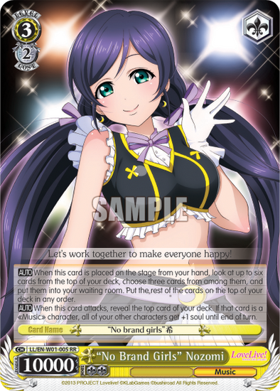 "No Brand Girls" Nozomi - LL/EN-W01-005 - Double Rare available at 401 Games Canada