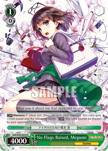 No Flags Raised, Megumi - SHS/W56-E035 - Rare available at 401 Games Canada