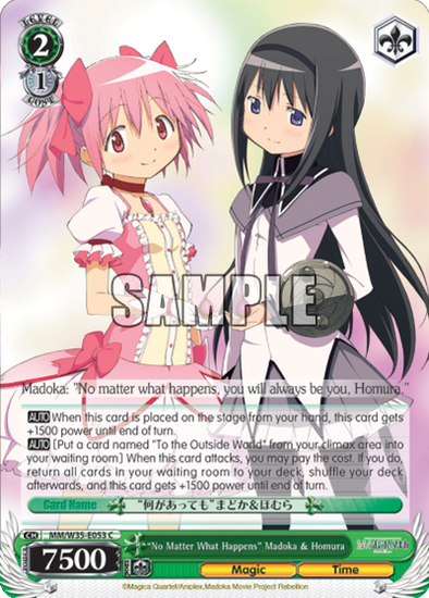 "No Matter What Happens" Madoka & Homura - MM/W35-E053 - Common available at 401 Games Canada