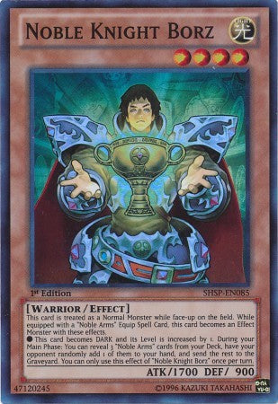 Noble Knight Borz - SHSP-EN085 - Super Rare - 1st Edition available at 401 Games Canada