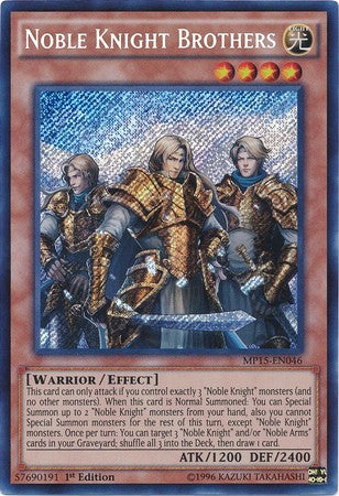 Noble Knight Brothers - MP15-EN046 - Secret Rare - 1st Edition available at 401 Games Canada