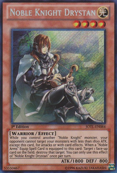 Noble Knight Drystan - JOTL-EN084 - Secret Rare - 1st Edition available at 401 Games Canada