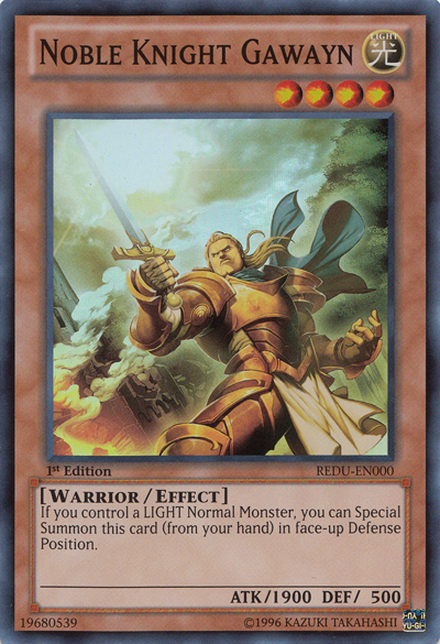 Noble Knight Gawayn - REDU-EN000 - Super Rare - 1st Edition available at 401 Games Canada