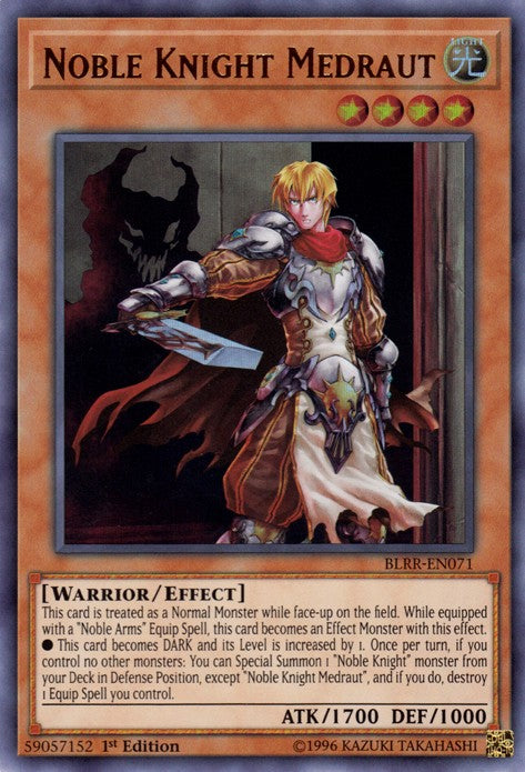 Noble Knight Medraut - BLRR-EN071 - Ultra Rare - 1st Edition available at 401 Games Canada