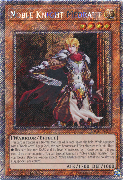 Noble Knight Medraut (Platinum Secret Rare) - RA04-EN205 - Platinum Secret Rare - 1st Edition