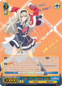 Noble Will, Claudine Saijo - SSP available at 401 Games Canada