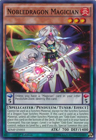 Nobledragon Magician - SDMP-EN003 - Super Rare - 1st Edition available at 401 Games Canada