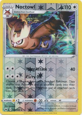 Noctowl - 144/202 - Rare - Reverse Holo available at 401 Games Canada