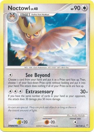 Noctowl - 34/130 - Rare available at 401 Games Canada