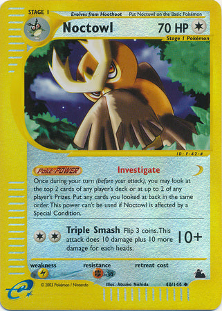 Noctowl - 40/144 - Uncommon - Reverse Holo available at 401 Games Canada