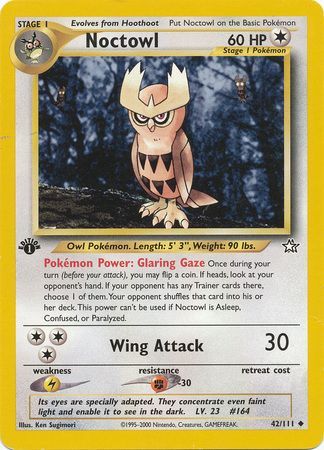 Noctowl - 42/111 - Uncommon - 1st Edition available at 401 Games Canada