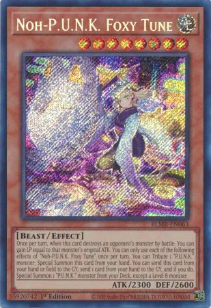 Noh-P.U.N.K. Foxy Tune - BLMR-EN063 - Secret Rare - 1st Edition available at 401 Games Canada