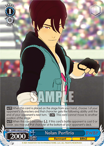 Nolan Porfirio - RWBY/WX03-E094 - Common available at 401 Games Canada