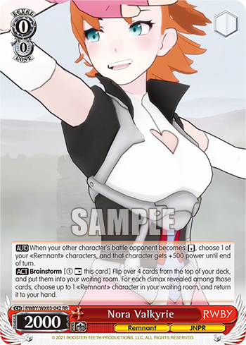 Nora Valkyrie - RWBY/WX03-042 - Double Rare available at 401 Games Canada