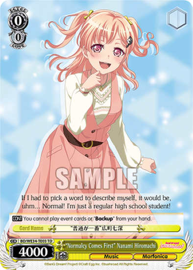 'Normalcy Comes First' Nanami Hiromachi (TD) available at 401 Games Canada