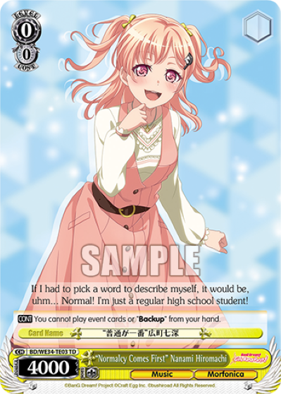 'Normalcy Comes First' Nanami Hiromachi (TD) available at 401 Games Canada