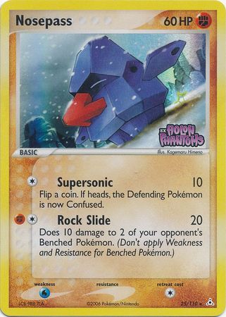 Nosepass - 25/110 - Rare - Reverse Holo available at 401 Games Canada