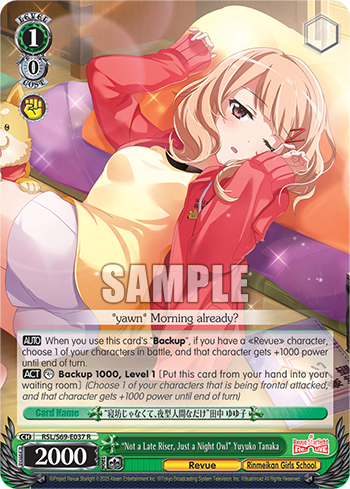 "Not a Late Riser, Just a Night Owl" Yuyuko Tanaka - RSL/S69-E037 - Rare available at 401 Games Canada