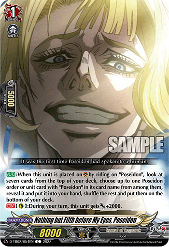Nothing but Filth before My Eyes, Poseidon - D-TB02/054 - Common available at 401 Games Canada