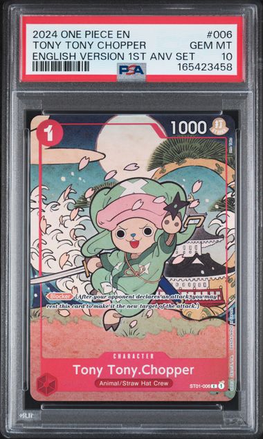 Tony Tony.Chopper - English Version 1st Anniversary Set - GEM MINT 10
