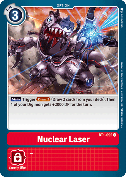 Nuclear Laser - BT1-092 - Common available at 401 Games Canada