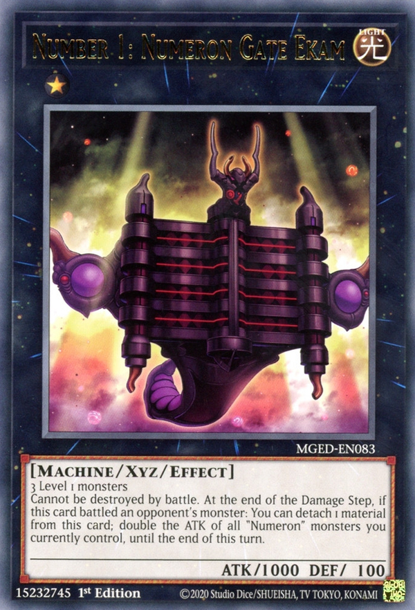 Number 1: Numeron Gate Ekam - MGED-EN083 - Rare - 1st Edition available at 401 Games Canada