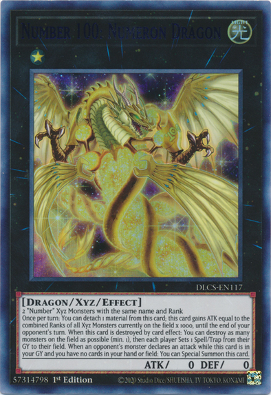 Number 100: Numeron Dragon (Blue) - DLCS-EN117 - Ultra Rare - 1st Edition available at 401 Games Canada