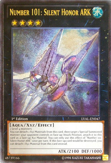 Number 101: Silent Honor ARK - LVAL-EN047 - Ultimate Rare - 1st Edition available at 401 Games Canada