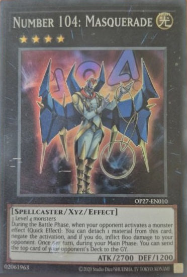 Number 104: Masquerade - OP27-EN010 - Super Rare - Unlimited