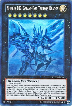 Number 107: Galaxy-Eyes Tachyon Dragon - LTGY-EN044 - Ghost Rare - Unlimited available at 401 Games Canada