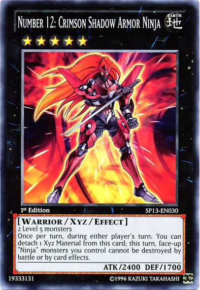 Number 12: Crimson Shadow Armor Ninja - SP13-EN030 - Common - 1st Edition available at 401 Games Canada