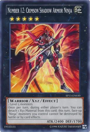 Number 12: Crimson Shadow Armor Ninja - SP13-EN030 - Starfoil Rare - Unlimited available at 401 Games Canada