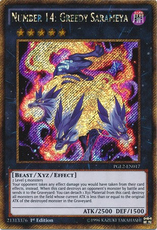 Number 14: Greedy Sarameya - PGL2-EN017 - Gold Secret Rare - 1st Edition available at 401 Games Canada