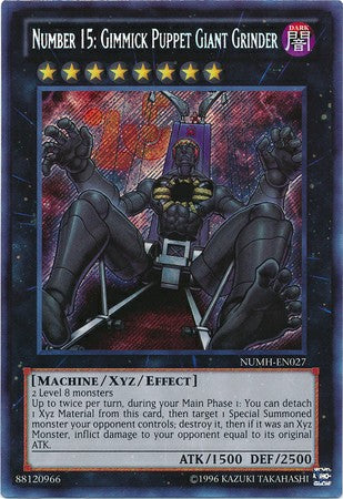 Number 15: Gimmick Puppet Giant Grinder - NUMH-EN027 - Secret Rare - Unlimited available at 401 Games Canada