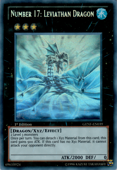 Number 17: Leviathan Dragon - GENF-EN039 - Ghost Rare - 1st Edition available at 401 Games Canada