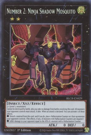 Number 2: Ninja Shadow Mosquito - BLCR-EN029 - Secret Rare - 1st Edition available at 401 Games Canada