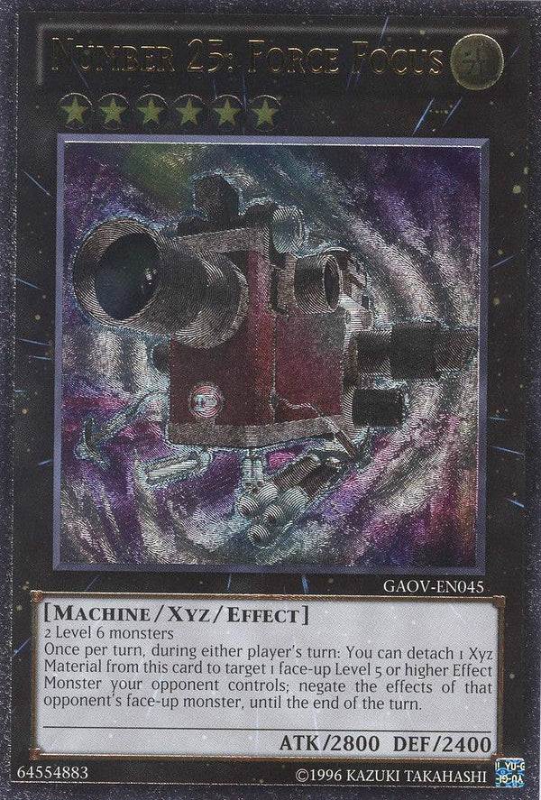 Number 25: Force Focus - GAOV-EN045 - Ultimate Rare - Unlimited available at 401 Games Canada
