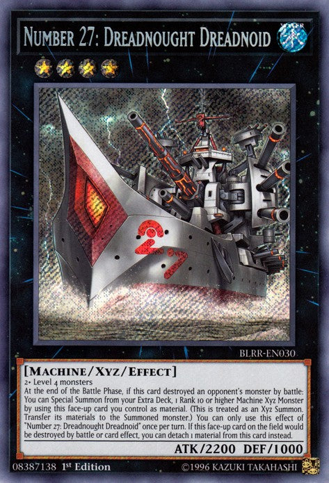 Number 27: Dreadnought Dreadnoid - BLRR-EN030 - Secret Rare - 1st Edition available at 401 Games Canada