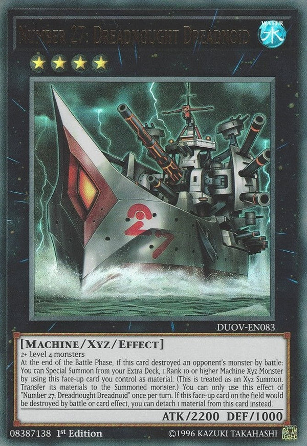 Number 27: Dreadnought Dreadnoid - DUOV-EN083 - Ultra Rare - 1st Edition available at 401 Games Canada