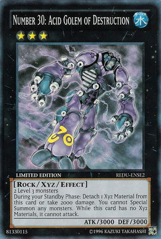 Number 30: Acid Golem of Destruction - REDU-ENSE2 - Super Rare - Limited Edition available at 401 Games Canada