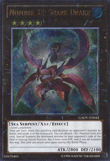 Number 32: Shark Drake - GAOV-EN042 - Ultimate Rare - Unlimited available at 401 Games Canada