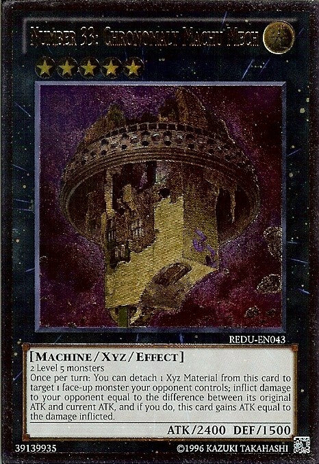 chronomaly xyz monsters 401 Games Canada - Number 33: Chronomaly Machu Mech - REDU-EN043 - Ultimate Rare