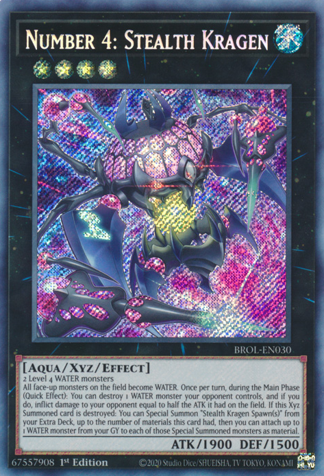 Number 4: Stealth Kragen - BROL-EN030 - Secret Rare - 1st Edition available at 401 Games Canada