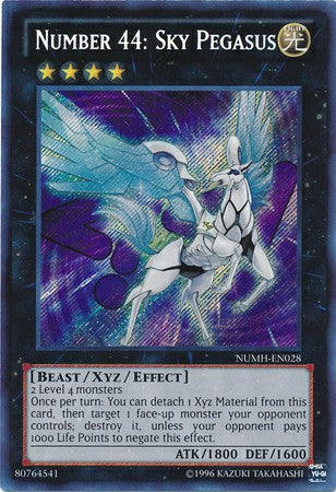 Number 44: Sky Pegasus - NUMH-EN028 - Secret Rare - Unlimited available at 401 Games Canada
