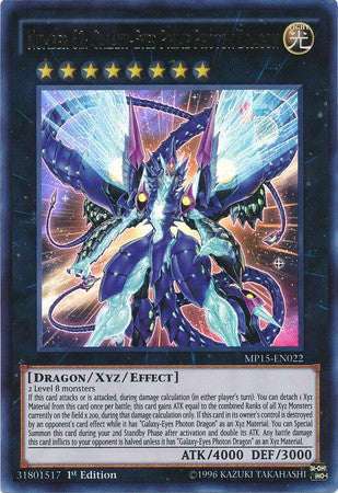 Number 62: Galaxy-Eyes Prime Photon Dragon - MP15-EN022 - Ultra Rare - 1st Edition available at 401 Games Canada